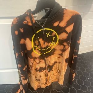 acid wash nirvana zip up
